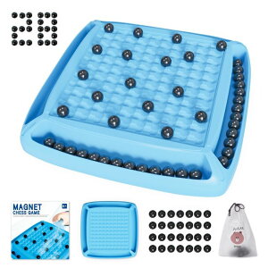 �`�F�X�Z�b�g Magnetic Game Chess, Fun Family Magnet Chess Game with 28pcs Stones, Magnetic Board Games for Kids and Adults, Gifts for Boys & Girls, 2-4 Players �y���s�A���i�z