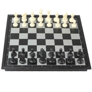 `FXZbg Travel Chess Set Magnetic Portable Folding Chess Board (Medium / 9.7 Inch) ysAiz