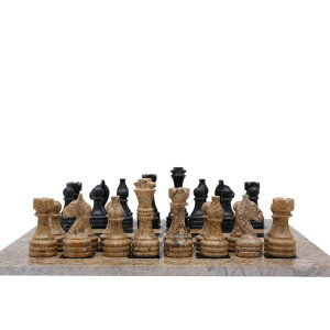 `FXZbg Marble Chess Set for Adults Premium Stone Chess Set Best Decorative Chess Set for Home D?cor Gifts Exclusive Handmade with Velvet Box Anti Scratch Pad ysAiz