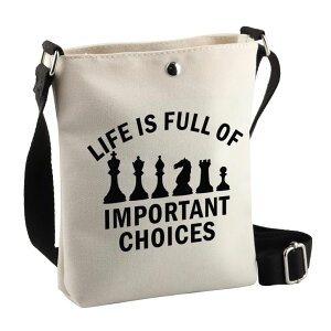 �`�F�X�Z�b�g BDPWSS Chess Tote Bag Chess Player Gift Chess Lover Gift Life Is Full Of Important Choice Chess Piece Board Game Lover Gift (Choice chess Cbag) �y���s�A���i�z