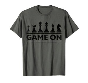 �`�F�X�Z�b�g Game On Chess Pieces Funny Board Game Themed Gift Men Kids T-Shirt �y���s�A���i�z