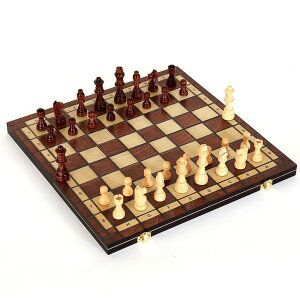`FXZbg LargeDeluxe 17-Inch Wooden Chess Set - Perfect for Adults and Beginners Handcrafted Unique Folding Design Board Games ysAiz