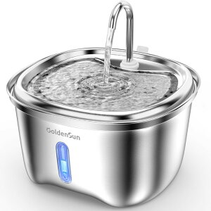   ̃IuWF e[ugbvt@Ee CeA Cat Water Fountain Stainless Steel, 120 oz/3.5 L Pet Water Fountain for Cats Indoor, Automatic Cat Fountains for Drinking, Dog Water Fountain with Replacement Fi