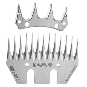 ƒ{poJ r MAWAER 13 Tooth Pet & Livestock Shearing Replacement Blades for fit Oster, Lister, Heiniger Sheep Clippers, Detachable Animal Trimmer Shears for Grooming Goats, Lambs, Llamas, Alpacas (13 Tooth) ysAiz