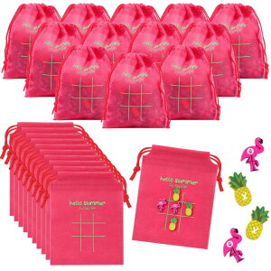 �`�F�X�Z�b�g Sotiff 36 Sets Hawaiian Flamingo Party Favors Bulk Summer Tic Tac Toe Game Luau Party Decorations Pineapple Themed Birthday Supply �y���s�A���i�z