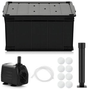 K[f  CeA u^  ̃IuWF EH[^[tH[t@Ee DoubleFill 1 Pack Fountain Basin, Water Feature Basin Kit Suitable for Vases, Statues or Bubbling Rocks. Provides Support up to 220 