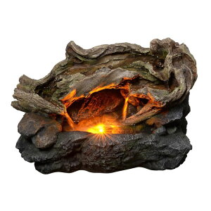 K[f  CeA u^  ̃IuWF EH[^[tH[t@Ee Outdoor Waterfall Fountain, Natural Rocks with LED, Smooth Relaxed Sound 13 Inch for Home Decoration Gardens, Landscaping, Patios, B