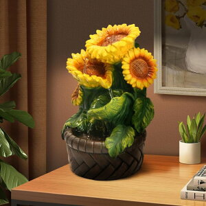   ̃IuWF e[ugbvt@Ee CeA YOQUATE Tabletop Waterfall Fountain Indoor Themed Coral Seashell Tabletop Water Fountain Meditation (Sun) ysAiz