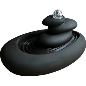  ̃IuWF e[ugbvt@Ee CeA Tabletop Water Fountain Indoor - Water Fountain Decor for Meditation, Relaxation for Yoga, Study, Tea, Living Room, Office, Beauty Club Decor ysAi