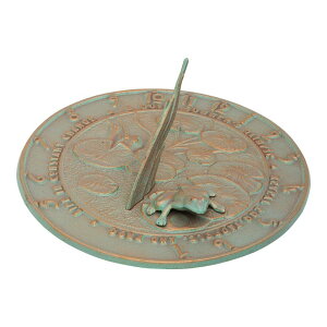 v Whitehall Products Frog Sundial, Copper Verdi ysAiz