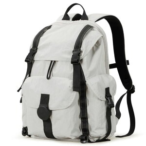 �C���R ���� �o�[�h �g���x���L�����A�[ mixi Travel Backpack for Women Men, 18 Inch Carry On Laptop Backpack Flight Approved fits 16'' Laptop, Lightweight Waterproof Hiking Backpack Travel Outdoor Business Casual Daypack, Light Gray �y��