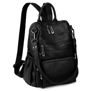 �C���R ���� �o�[�h �g���x���L�����A�[ Uromee Travel Backpack Purse for Women Vegan Leather Ladies Fashion Tassel Shoulder Bag Convertible �y���s�A���i�z