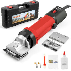 ybgoJ oneisall Cordless Horse Clippers,Professional Horse Grooming Clippers with 2 Batteries,Detachable Stainless Steel Blade Heavy Duty Horse Grooming Kit for Thick Coat ysAiz