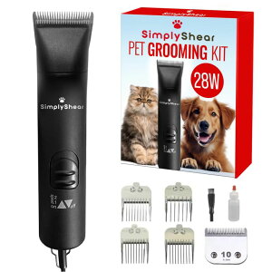 ybgoJ buenkee Dog Grooming Kit with Vacuum, All-in-One Pet Grooming Vacuum for Dogs and Cats, Low Noise Pet Hair Clipper & Shedding Brush, Dog Hair Remover, Cat Pet Groomer Set with Cleaning Brushes, White ysAiz