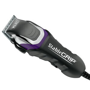 �y�b�g�o���J�� Wahl Pro Animal Stable Grip - Comprehensive Equine Grooming Kit - Light Body Clipping - Trimming Face, Ears & Fetlocks - Stable Grip Clipper - Easy-to-Adjust Cutting Lengths - Long Power Cord �y���s�A���i�z