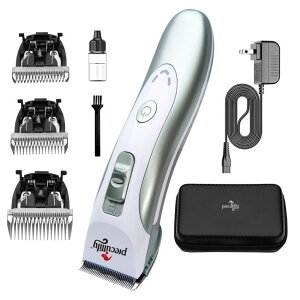 �y�b�g�o���J�� Precuttify Dog Clippers Professional Heavy Duty Dog Grooming Clipper Low Noise High Power Rechargeable Cordless Pet Grooming Tools for Small & Large Dogs Cats Pets �y���s�A���i�z