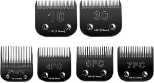 ybgoJ Newbulu 3F+4F+5F+7F Flash Clipper Professional Detachable Replacement Blades,Compatible with Kenchii Flash Clipper Blade,4 Pack ysAiz