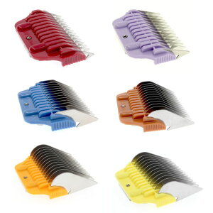 �y�b�g�o���J�� 3mm - 19mm Wide Stainless Steel Clipper Guard Attachments for A5 Series | Snap-On/Off Design Combs for Professional Dog Grooming �y���s�A���i�z