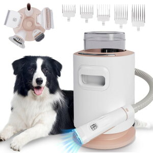 ybgoJ SNOYWEN Dog Grooming Vacuum & Dryer & Clippers for Shedding Grooming, 3L Canister for Large Dog, 3 in 1 Grooming Kit for Dogs at Home, Adjustable Temperature and Airflow Pet Grooming Kits. ysAiz