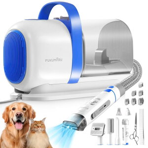 ybgoJ Mavpet 3.2L Dog Grooming Kit & Vacuum Suction, 3 Level Pet Hair Vacuum Groomer with Clippers for Thick Coats, 6 Shedding Grooming Tools for Dogs Cats ysAiz