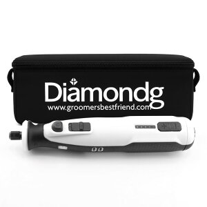 �y�b�g�o���J�� Diamondg Cordless Dog Nail Grinder with Quiet Sound & LED Tip for Large & Small Dogs, 4hrs. Runtime - Electric Dog Nail Trimmer, Heavy Duty Rotary Tool Alternative to Toenail Clippers & Filers �y���s�A���i�z