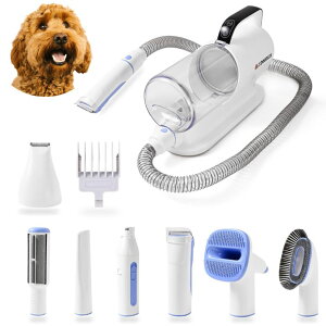 �y�b�g�o���J�� We Love Doodles 11-in-1 Dog Grooming Vacuum - Professional-Grade Dog Clippers, Lightweight Pet Vacuum Grooming Kit for Dogs at Home, For Long Hair & Non Shedding Dogs, Goldendoodles & Poodles �y���s�A���i�z