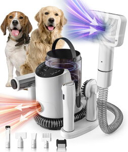 ybgoJ Bunfly Dog Hair Vacuum, Dog Grooming Kit, Pet Grooming Vacuum,13,000kPa Powerful Suction, 99% Hair Removal, 3.5L Capacity, 16 Pet Grooming Tools, Home Cleaning ysAiz