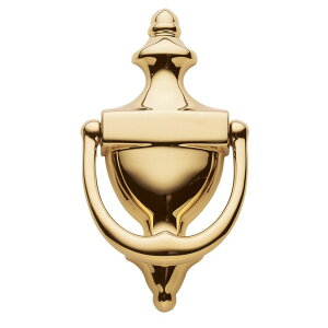 hAmbJ[ Baldwin Estate 0102.003 Colonial Knocker in Polished Brass, 6.5"x3.5" ysAiz