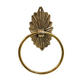ドアノッカー Handmade Floral Door Knocker 6 Inch Solid Brass Leaf Design Vintage Style Heavy Striker Front Gate Knocker Ideal for Housewarming Gift and Decor 【並行輸入品】