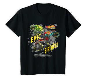 zbgEB[ X^[gbN Kids Hot Wheels Monster Trucks - Epic Birthday T-Shirt ysAiz