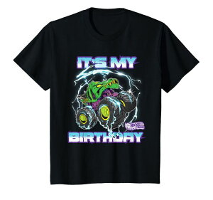 zbgEB[ X^[gbN Kids Hot Wheels Monster Trucks - It's My Birthday Epic Crushing T-Shirt ysAiz