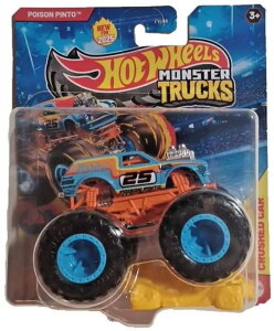 �z�b�g�E�B�[�� �����X�^�[�g���b�N Hot Wheels Monster Trucks Poison Pinto 3/12 Freestyle Wreckers Diecast 1:64 Scale �y���s�A���i�z