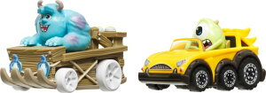 �z�b�g�E�B�[�� �����X�^�[�g���b�N Hot Wheels Toy Cars, Disney Pixar Monsters, Set of 2 RacerVerse Die-Cast Vehicles with Character Drivers Optimized for Performance on RacerVerse Track �y���s�A���i�z