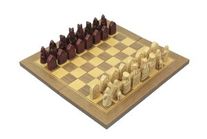 `FXZbg Veronese Design Isle of Lewis Chess Set Hand Painted Resin Figurine Collectible Statue (with Board) ysAiz