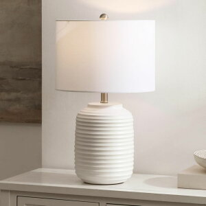 �T�t�@���B�� safavieh �e�[�u�������v �T�t�@�r�� �T�t�@���B�A SAFAVIEH Lighting Collection Elio White Ceramic 24-inch Table Lamp (LED Bulb Included) �y���s�A���i�z