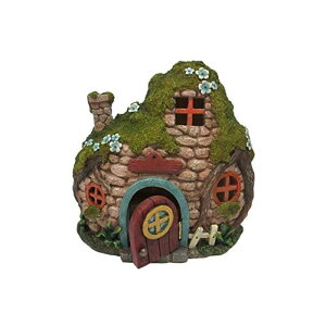 d̉ t@^W[ K[fCg LED \[[Cg Pacific Giftware Mini Fairy Garden LED Lighted Fairy Cottage w/Movable Doors Decorative Miniature Fairyland Garden Display ysAiz