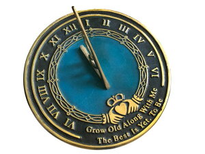 v NauticalMart Brass Sundial Grow Old Along w/Me 10" Large Unique Wedding Gift for Couples, Perfect Marriage Present for Bride & Groom, Elegant Home Decor ysAiz