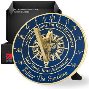 v The Metal Foundry Retirement Gift for Women, Men & Colleagues ? Commemorative Goodbye Keepsake Sundial, Handcrafted Solid Brass Sign, Custom Funny Gift for Office. Follow The Sunshine ysAiz