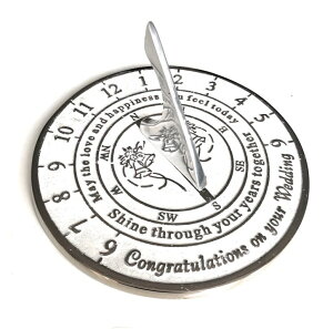 v NauticalMart Happy Anniversary Mom and Dad - Solid Brass Sundial Gift Great Present for Your Parents to Celebrate Marriage Anniversary (Congratulations On Your Wedding) ysAiz