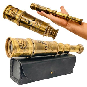 v ALADEAN Vintage Pirate Spyglass 16" - Inspirational Gift for Son from Mom Dad | Graduation, Birthday, Christmas, Baptism | Sentimental Dad to Son Gift ysAiz