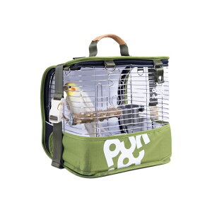 CR  o[h gxLA[ Bird Carrier Travel Cage 12in Small Bird Cage 4 in 1 Bird Backpack with Perch Parakeet Cage Durable Stainless Steel Frame Breathable & Portable, for Green Cheek, Cockatiel, Parrot ysAiz