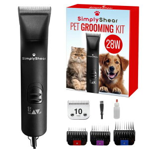 ybgoJ SIMPLYSHEAR Premium Dog Clippers for Grooming, High-Performance 2-Speed Corded Shears for Thick Coats & Matted Hair, Quiet Dog Grooming Kit ysAiz