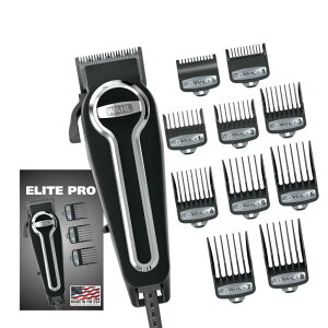 ybgoJ Wahl USA Elite Pro High-Performance Corded Home Haircut & Grooming Kit for Men ? Electric Hair Clipper ? Model 79602M ysAiz