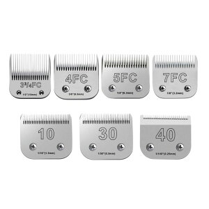 ybgoJ 7PCS Dog Grooming Blades Compatible with Andis Dog Clippers,Dog Clipper Blades Compatible with Oster A5,Wahl km10 Dog Clippers for Animal Dog Cat Horse,Stainless-Steel Blade Sharp ysAiz