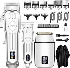 ybgoJ SUNNOW Hair Clippers Professional Cordless for Men, Electric Foil Shavers Razor & Beard Hair Trimmer Kit, Rechargeable Hair Cut Machines Fade Clippers Set, 3 in1 Beard Trimming Kit for Home, Barber ysAiz