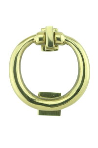 �h�A�m�b�J�[ Solid Brass Round Ring Entry Door Knocker 4.5 H X 4 W Antique Circular Heavy Duty Brass Metal Front Door Knockers Lacquered Finish Includes Mounting Hardware Renovators Supply Manufacturing �y���s�A���i�z