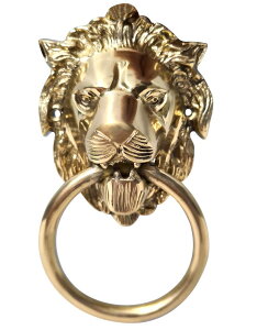 hAmbJ[ collectiblesBuy Unique Look Handcrafted Shiny Brass Polished Lion Front Face Door Knocker Home Entrance D?cor Accessory Mounting Hardware ysAiz