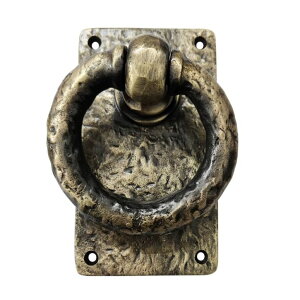 hAmbJ[ Adonai Hardware"Adonikam" Heavy Duty Cast Iron Front Entry Sturdy Ring Medieval Door Knockers (1 Pack, Antique Brass) for Vintage Wooden Barn Shed Doors, Gates, Fences, Furniture and Farmhouse ysAiz