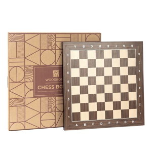 �`�F�X�Z�b�g Woodronic 16" Chess Board, Cassia Siamea and Maple Wooden Tournament Chessboard with 1.6" Squares, Ideal Gifts for Professional Chess Players �y���s�A���i�z