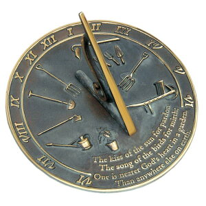 v Rome RM2307 Brass Sundial "Kiss of the Sun" ysAiz